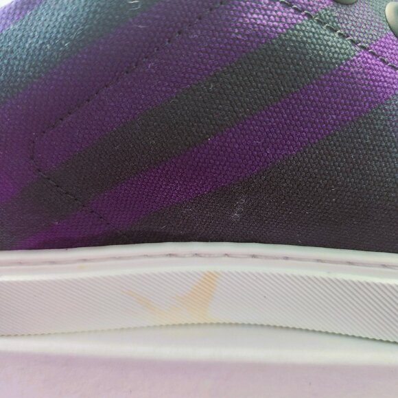 Burberry Purple & Green Check Canvas Sneakers – Size 39 (EU) - Picture 4 of 5